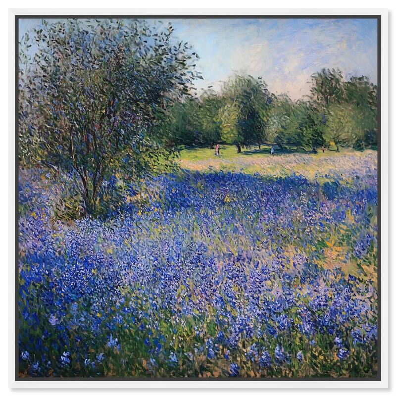 Bluebonnet Meadow I Canvas by Art Remedy - White - 20" x 20"