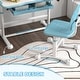 preview thumbnail 6 of 16, Qaba Kids Desk and Chair Set, Height Adjustable Kids School Study Desk and Chair Set with Tilt Desktop