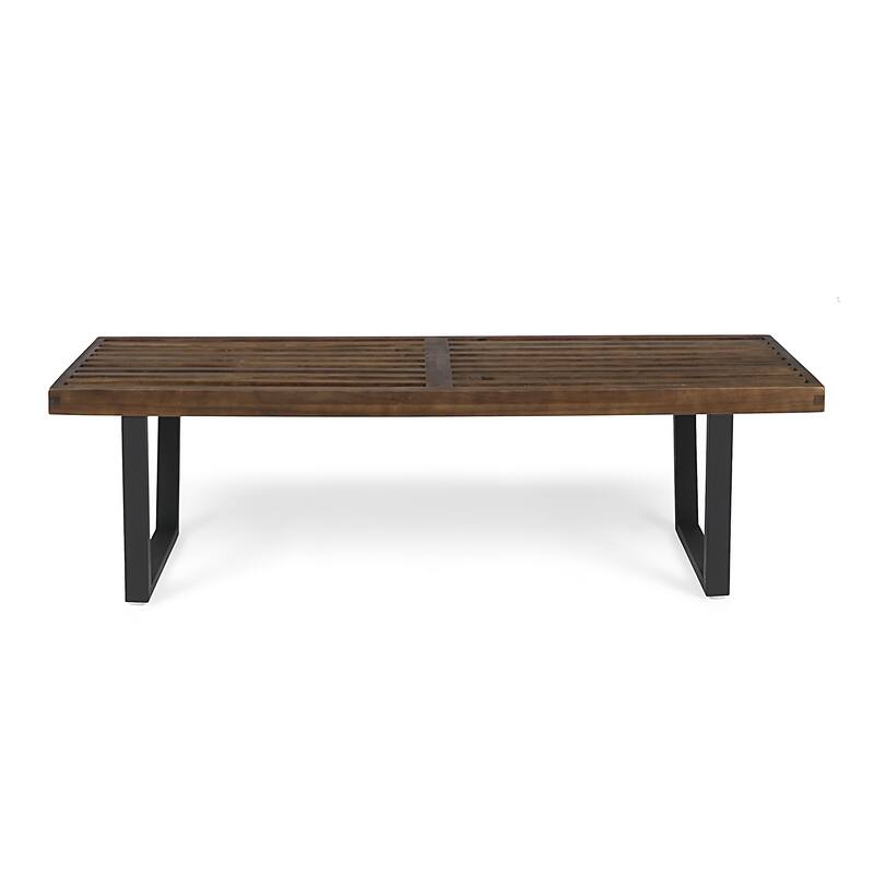 Fresno Outdoor Acacia Dining Bench by Christopher Knight Home