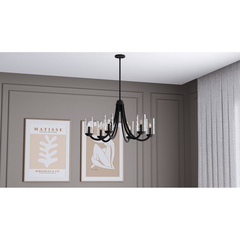 Allard 6-Light Matte Black Chandelier