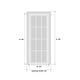 preview thumbnail 25 of 23, Interior Solid French Door / Mela 0755 Painted White / Single Regular Panel Frame Handle / Bathroom Bedroom Modern Doors