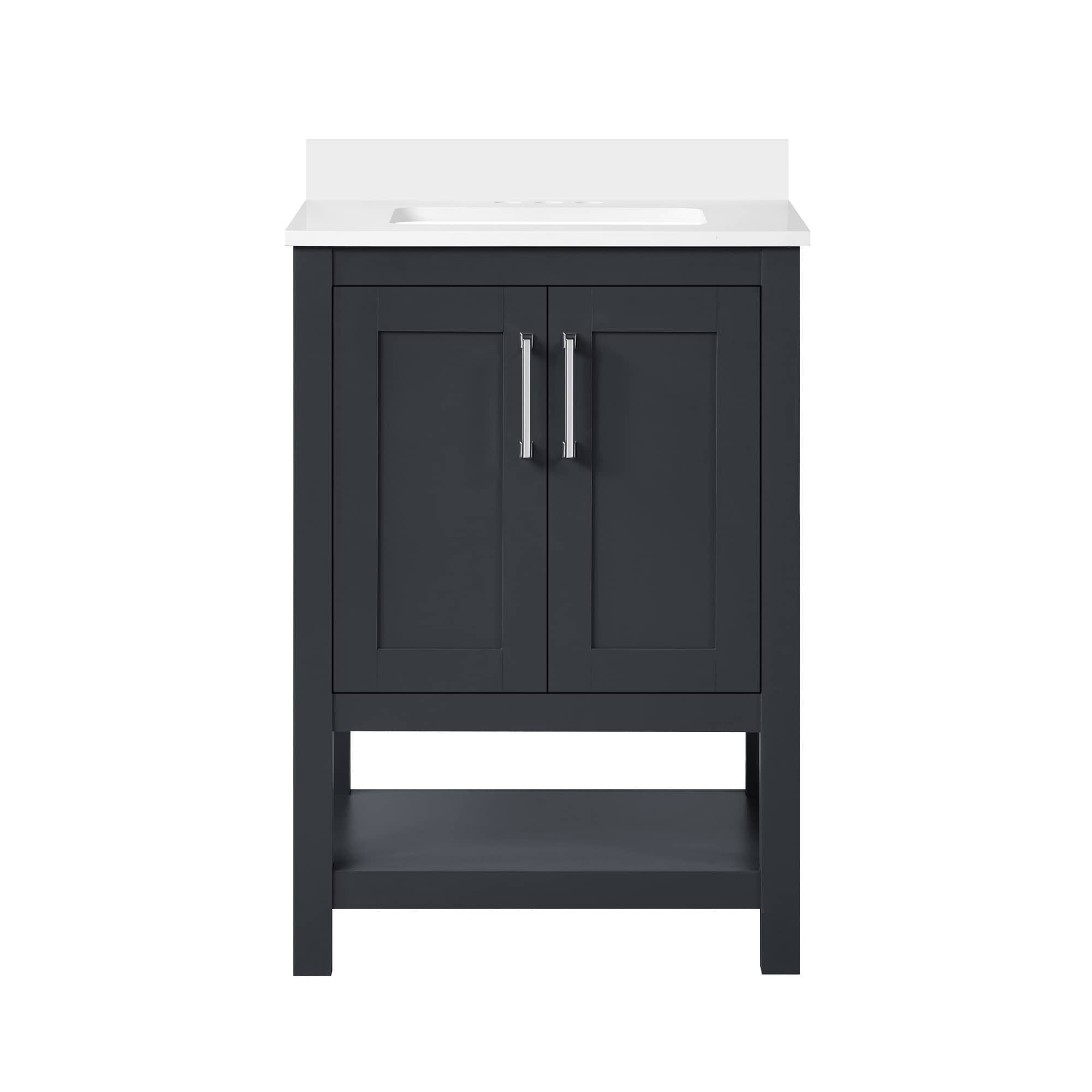 Shop Ove Decors Vegas 24 In Vanity In Dark Charcoal Overstock 32003232