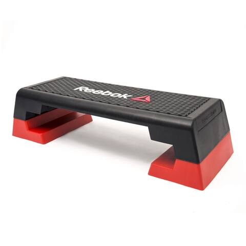 Reebok RSP-16150 Home Gym Workout Non Slip Adjustable Aerobic Step Platform