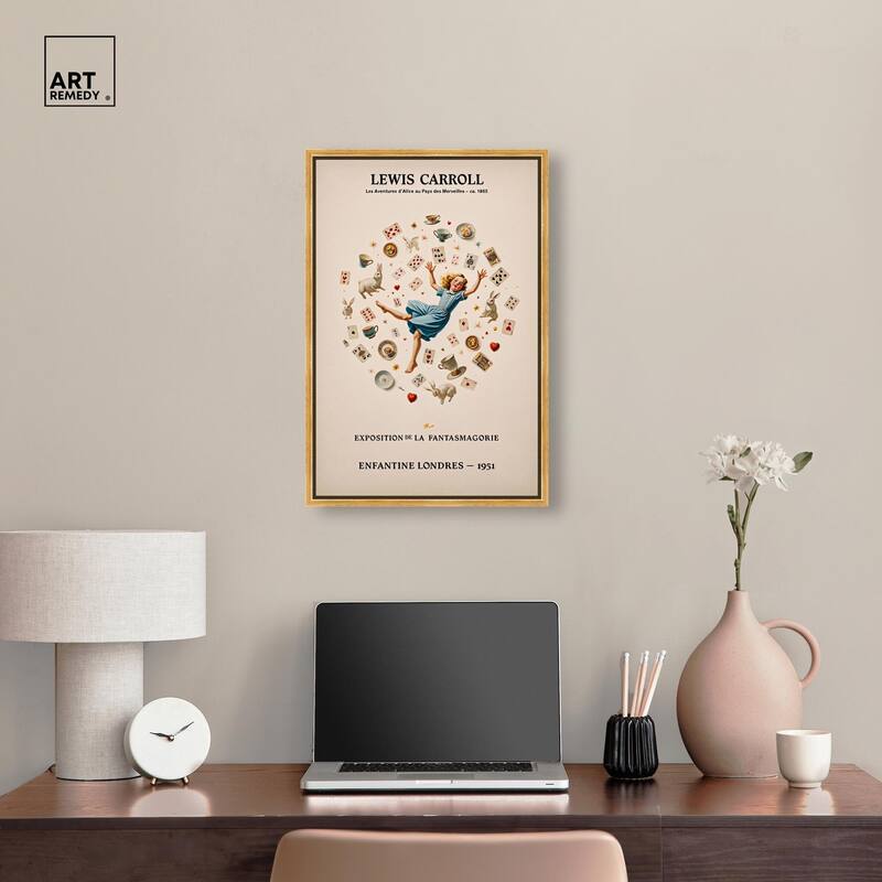 Carroll's Alice in Motion Canvas by Art Remedy