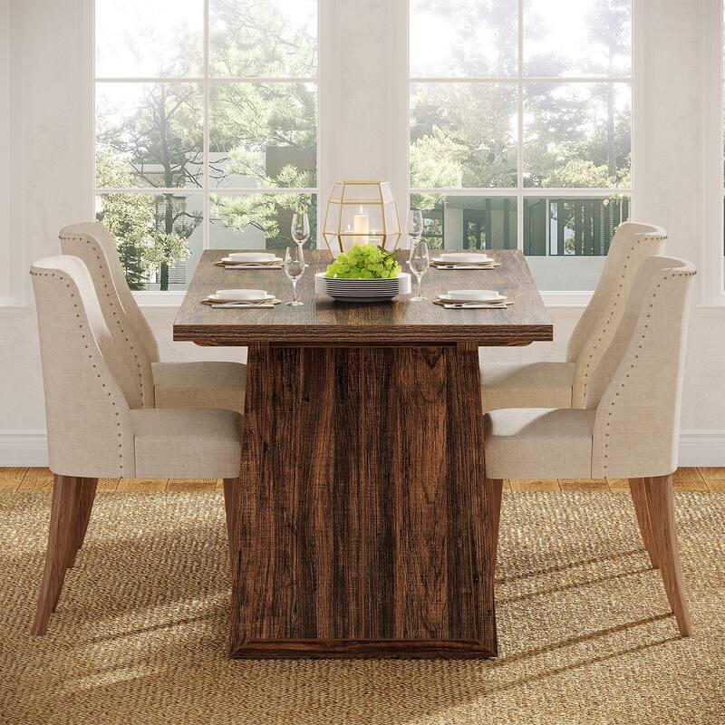 Farmhouse Dining Table for 6-8 People