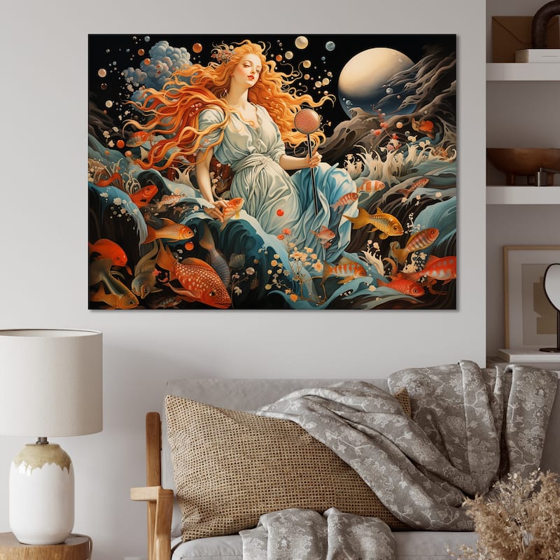 Designart "Masterpiece The Birth Of Venus II" Masterpiece Wall Art ...