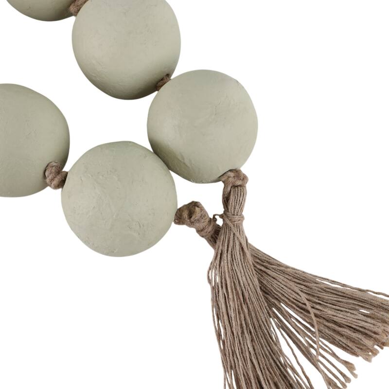 Pottery Woven Beads with Natural Materials and Artisan Craftsmanship