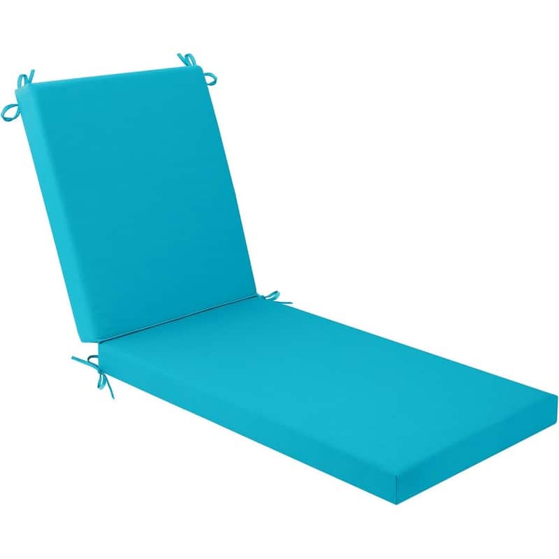 WINSOON Chaise Lounge Cushions Outdoor 80 x 26 x 3 Inch - Blue