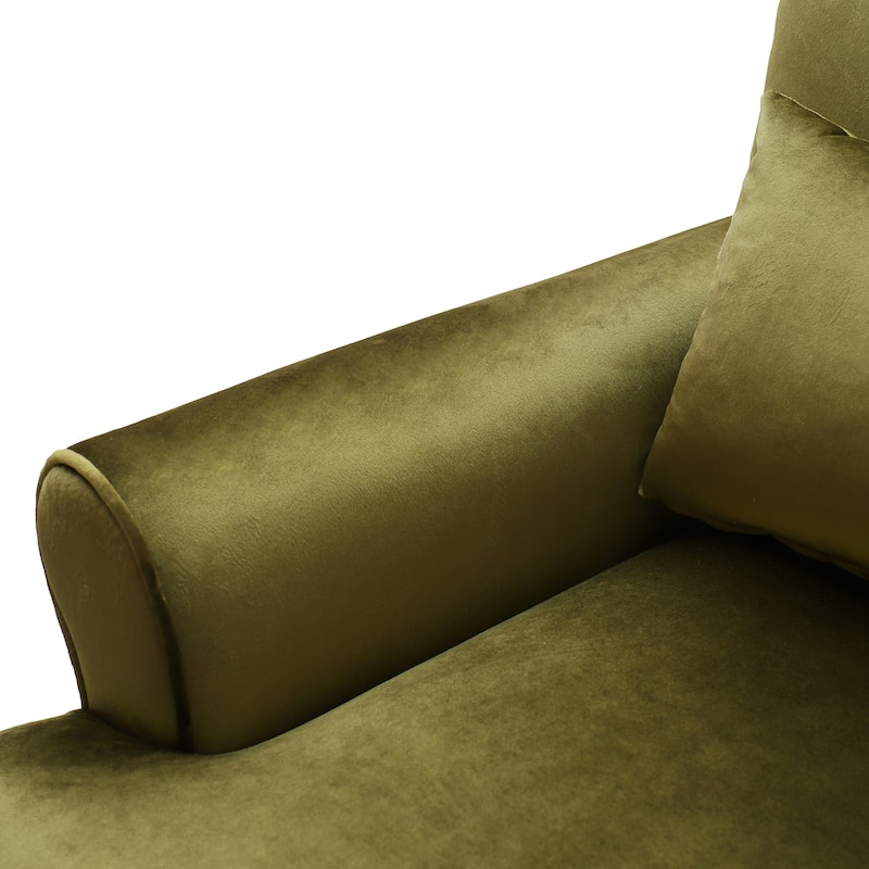 37.8" Velvet Accent Chair