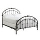 preview thumbnail 30 of 34, Lacey Round Curved Double Top Arches Victorian Iron Bed by iNSPIRE Q Classic Antique Dark Bronze - Queen