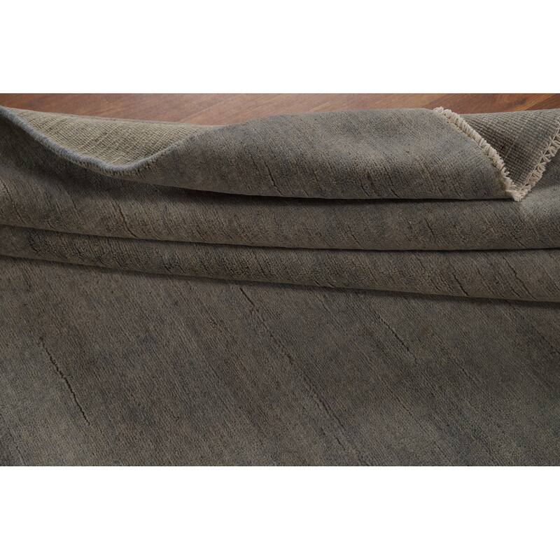Modern Gabbeh Oriental Rug Hand-Knotted Wool Carpet - 5'1"x 6'6"