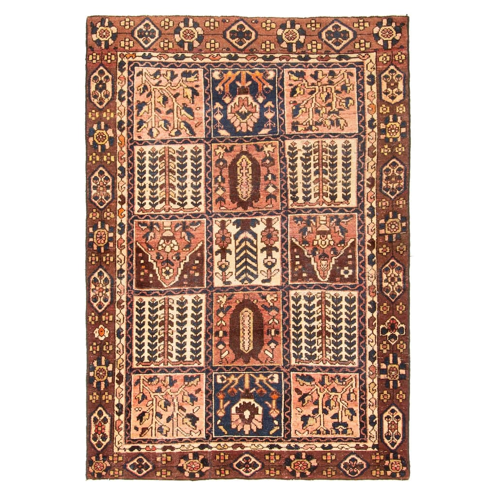 ECARPETGALLERY Hand-knotted Kayseri Vintage Copper Wool Rug - 4'5 x 6'5