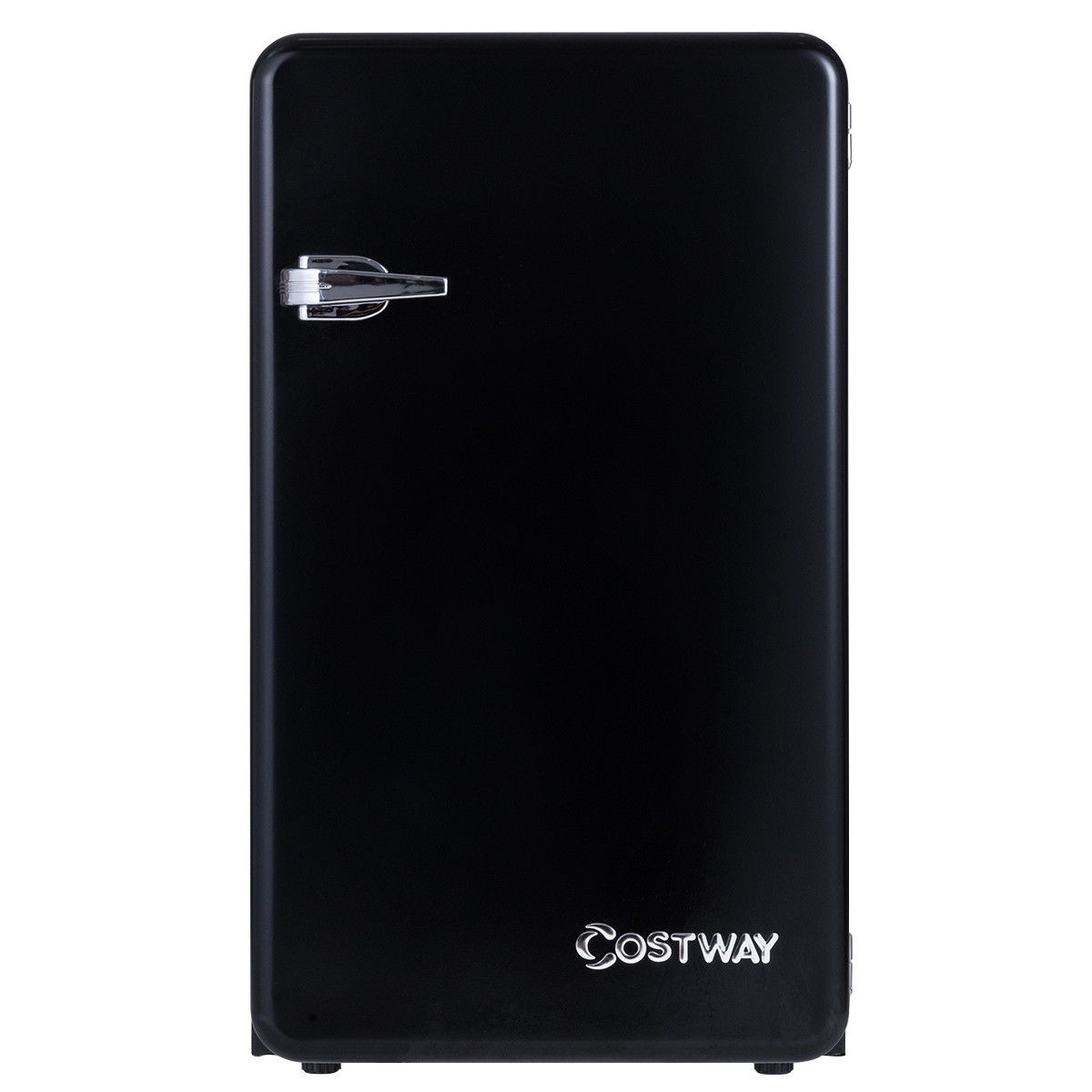 Costway 3 2 Cu Ft Retro Compact Refrigerator W Freezer Interior Shelves Handle Black Costway 3 2 Cu Ft Retro Compact Refrigerator W Freezer Interior Shelves Handle Black