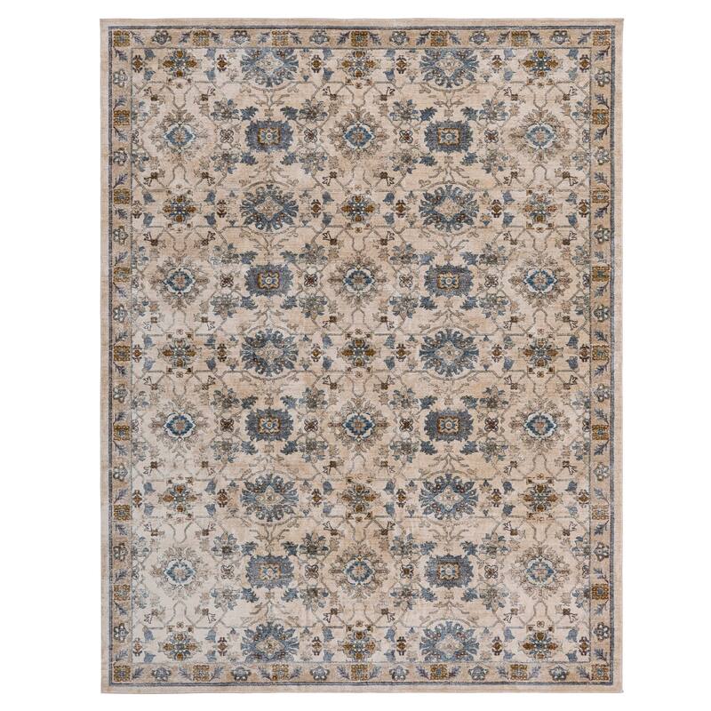 Gertmenian Hurston 3PC Traditional Medallion Area Rug Set, 2x7, 5x7, and 8x10 - 3PC Set