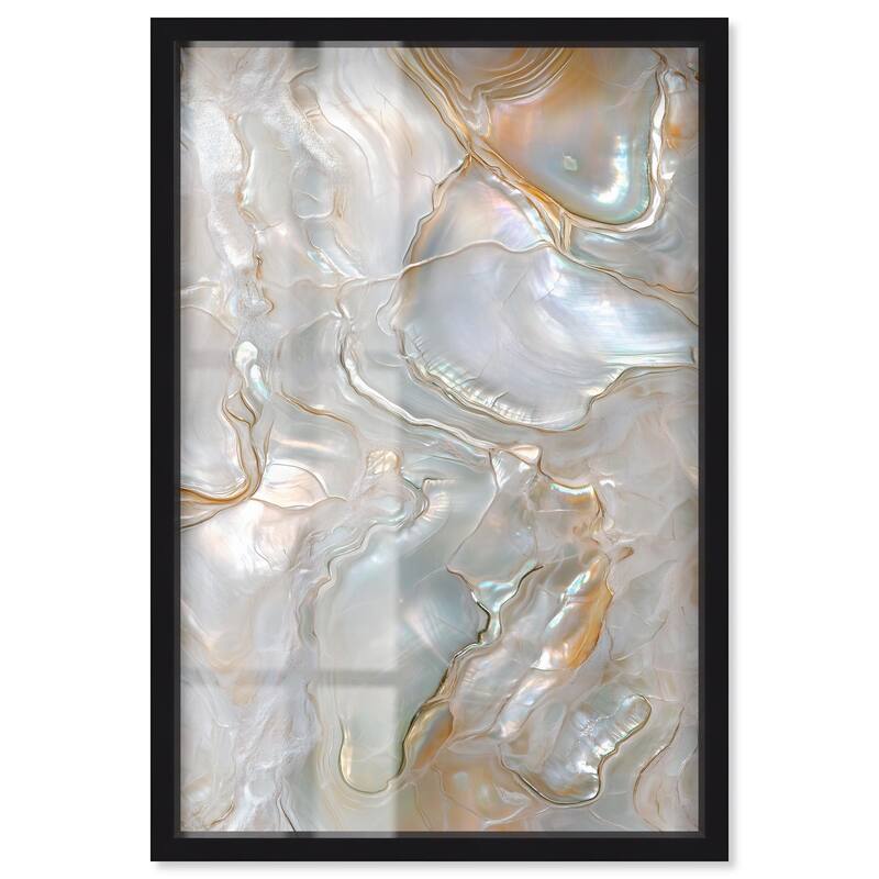 Fluid Preciousness IV Shadowbox by Art Remedy - Black - 30" x 45"