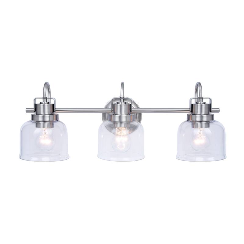 Brio Lighting Brighton Farmhouse 3-Light Dimmable Bathroom Vanity Light