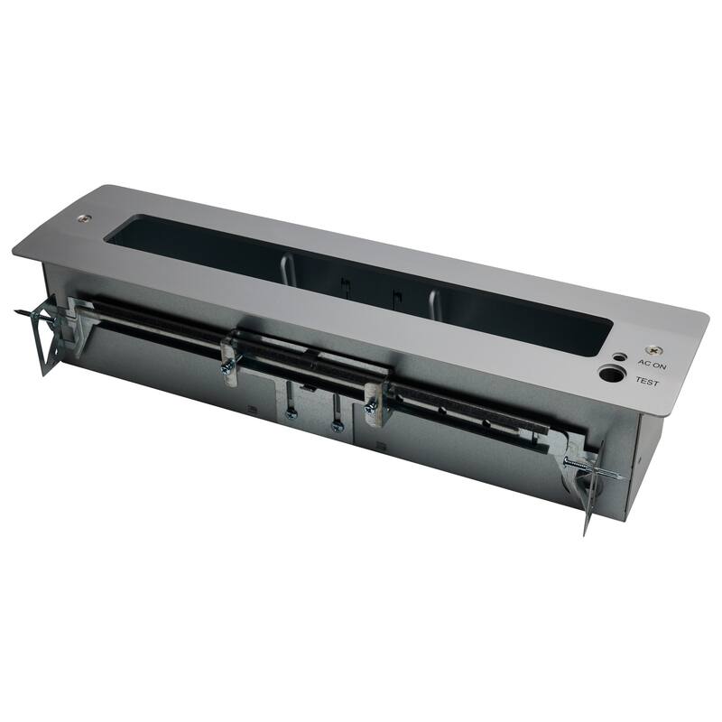 Green (Mirror) Edge Lit LED Exit Sign 2.94 Watts Dual Face 120V/277 Volt Silver Finish