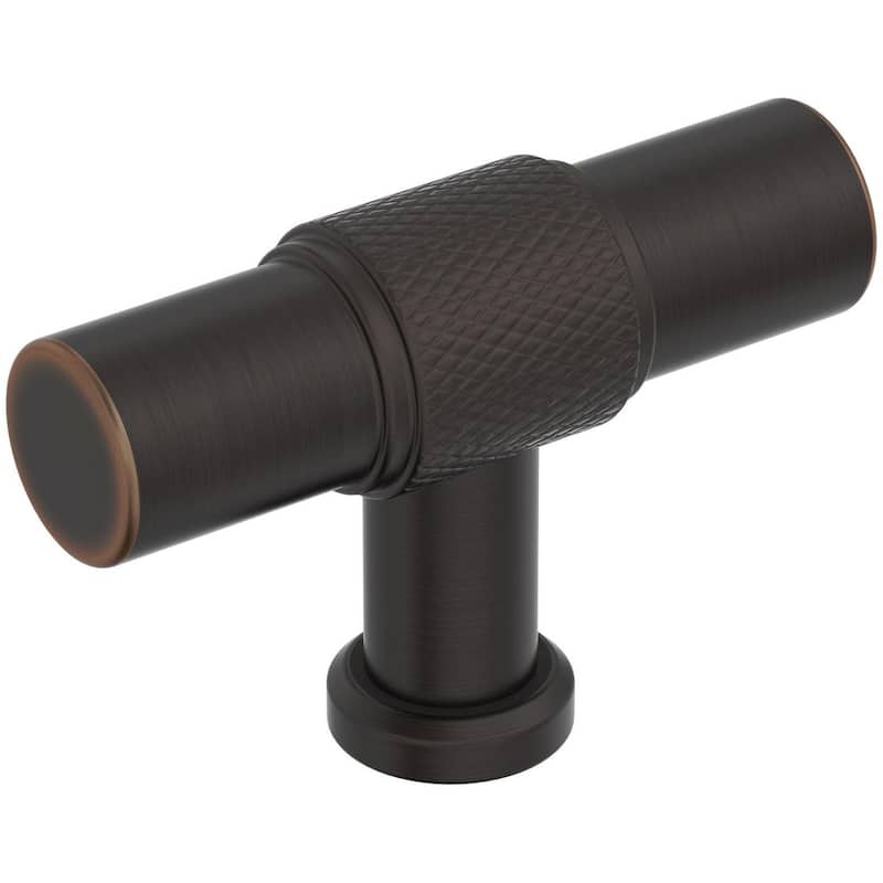Amerock BP37741 Faraday 5/8" Knurled Bar Cabinet Knob - Oil Rubbed Bronze