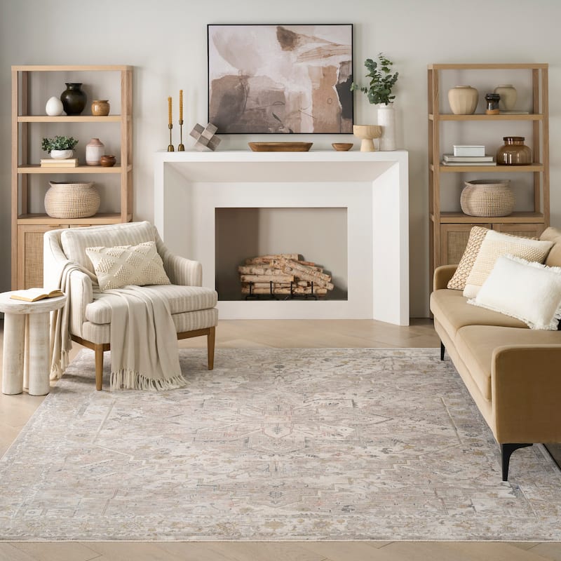 Nourison Heirloom Blend Indoor only Grey Persian Area Rug