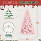 preview thumbnail 17 of 53, 6ft or 7ft Artificial Snow Flocked Christmas Tree with Metal Stable Stand Base for Indoor and Outdoor Holiday Decoration