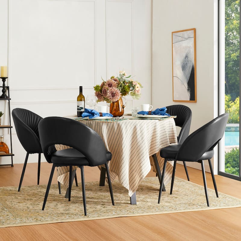 Glitzhome Set of 2 41"H Modern Tapered Leg Counter or High Bar Stools