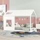 preview thumbnail 12 of 18, Twin Size House Bed with Roof and Window