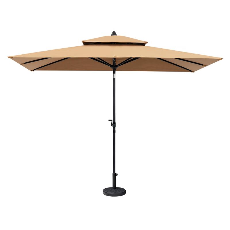Crestlive Products Outdoor Patio Market Umbrella with Tilt & Crank, Umbrella Base Included