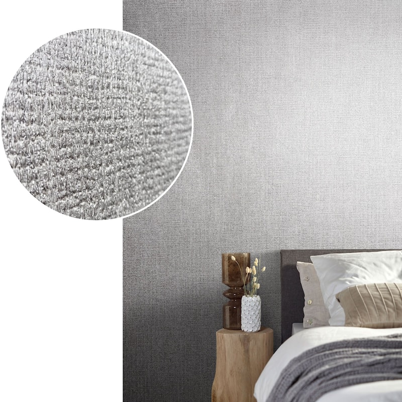 Galerie Wallcoverings Air Collection Weave Effect Sheen Textured Wallpaper Roll