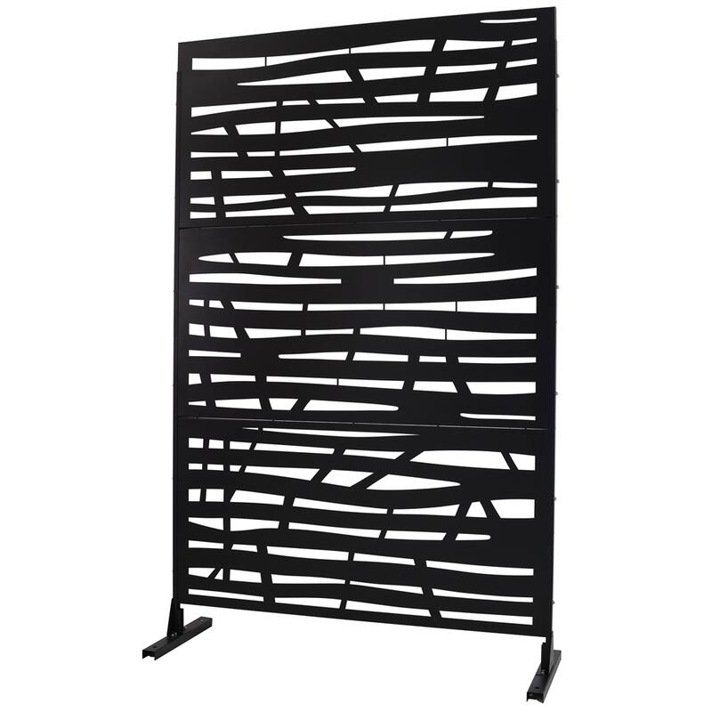 Outdoor & Indoor Privacy Screen Metal Privacy Screen 76" H×48" W