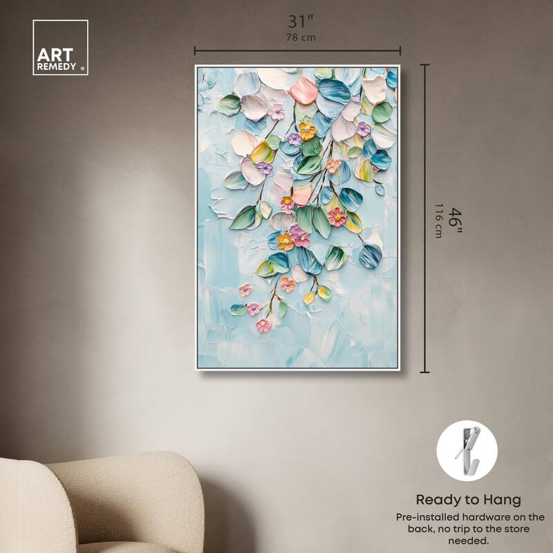 Textured Tendrils II Canvas by Art Remedy