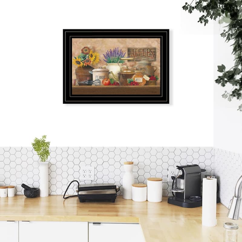 TrendyDecor4U Farmhouse "Antique Kitchen" Framed Print Wall Art by Ed Wargo - Earthtone