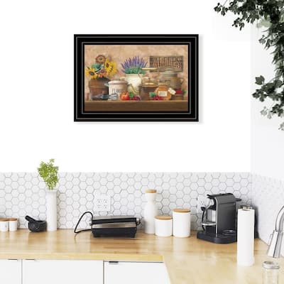 TrendyDecor4U Farmhouse "Antique Kitchen" Framed Print Wall Art by Ed Wargo - Earthtone