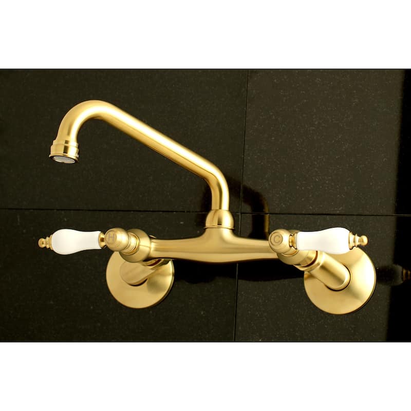 Kingston Brass Two-Handle Wall Mount Kitchen Faucet