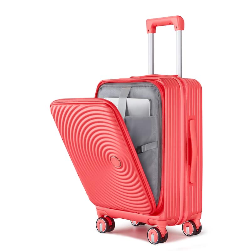 Luggage Sets 3 Piece(20/24/28), Expandable Carry On Luggage with TSA Lock, Front Pocket and Spinner Wheels