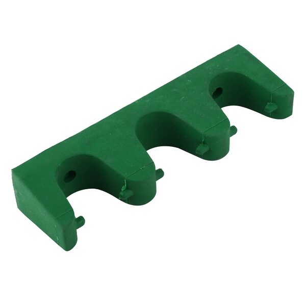 Snooker Table Billiard Rubber Wall Mounted 3 Cue Sticks Rack Holder Pool Green