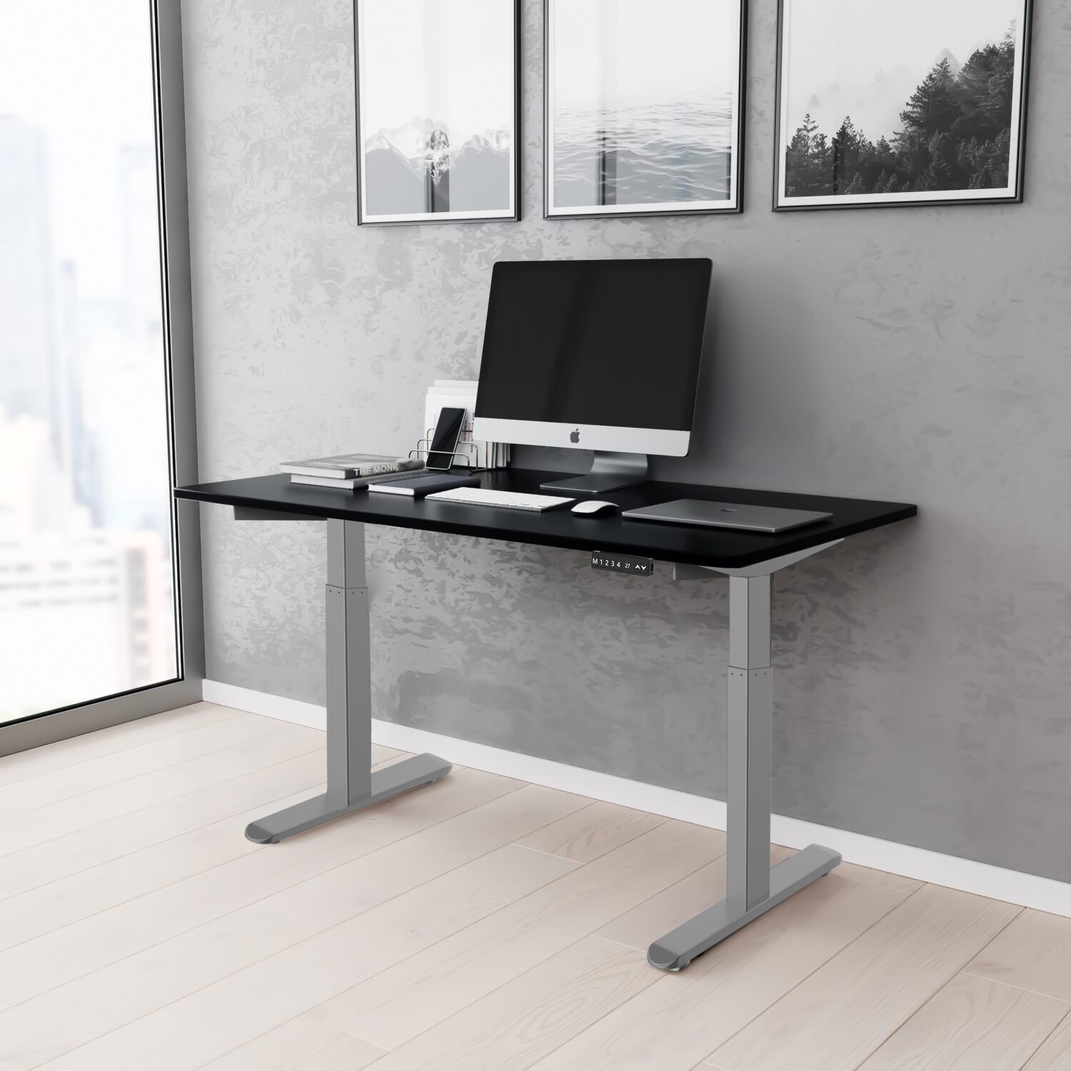 Height Adjustable Standing Desk Frame Electric Sit Stand Desk Heavy Duty 2 Stage Base for Home Office Frame Only Bed Bath Beyond 36629401