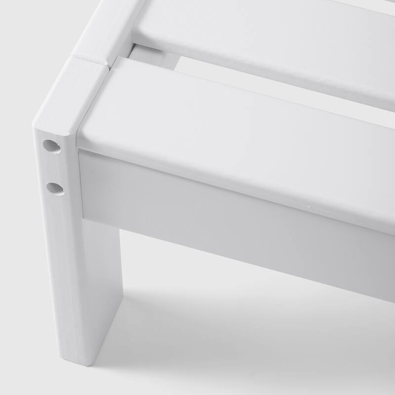 Birchwood All Weather HDPE Outdoor Patio Deep Seating White Left Arm Facing Chair With Cushions (1-Piece)