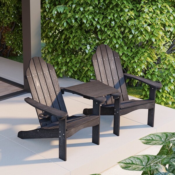resin adirondack chair and ottoman
