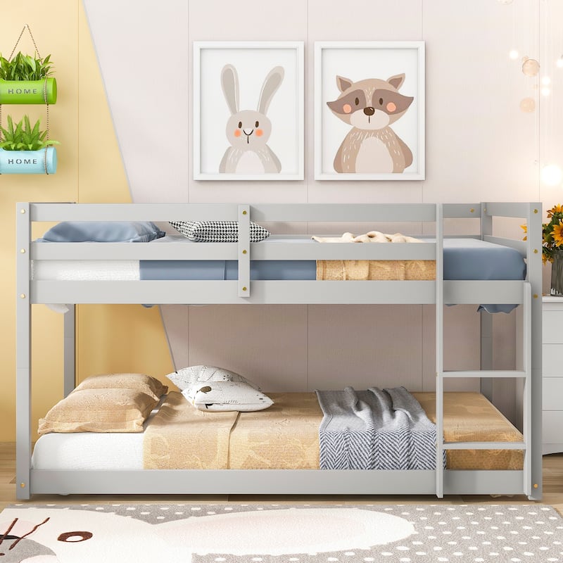 Twin over Twin Floor Bunk Bed Bed Bath & Beyond 39432416