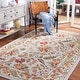 preview thumbnail 1 of 71, SAFAVIEH Handmade Chelsea Ashlyn French Country Floral Wool Rug 3'8" x 5'5" - Light Blue - Rectangle