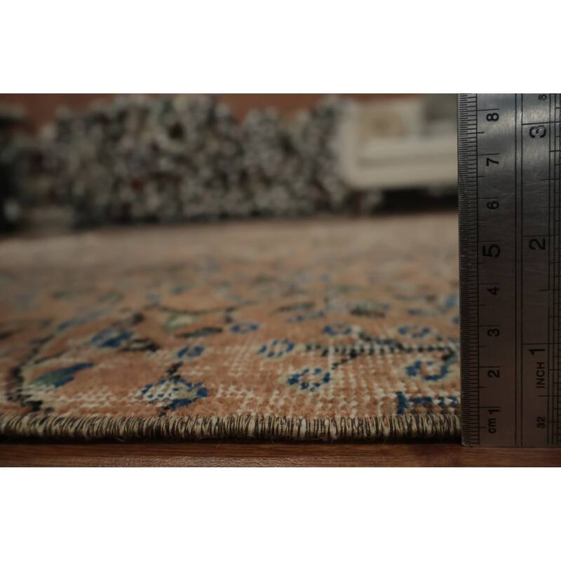 Hand Knotted Oriental 100% Wool Carpet Transitional All-Over Oranges & Rust Anatolian Area Rug - 8' 1'' X 5' 2''