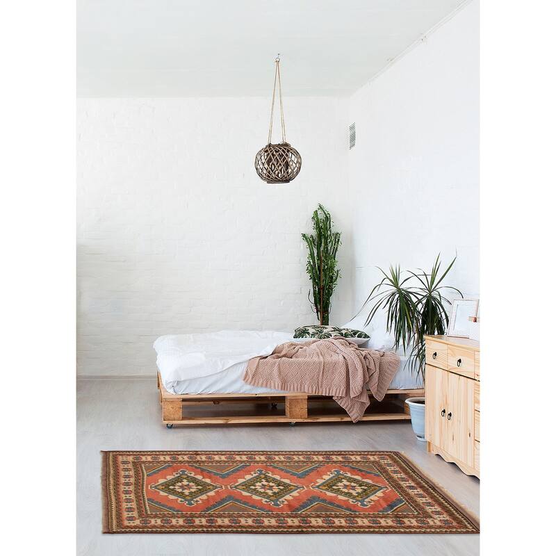 ECARPETGALLERY Hand-knotted Oushak Copper Wool Rug - 6'1 x 10'4