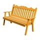 preview thumbnail 18 of 20, Pine 4' Royal English Garden Bench Natural Stain