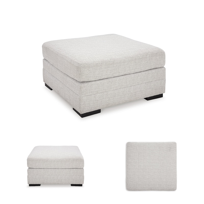 Signature Design by Ashley Koralynn Off White Oversized Accent Ottoman