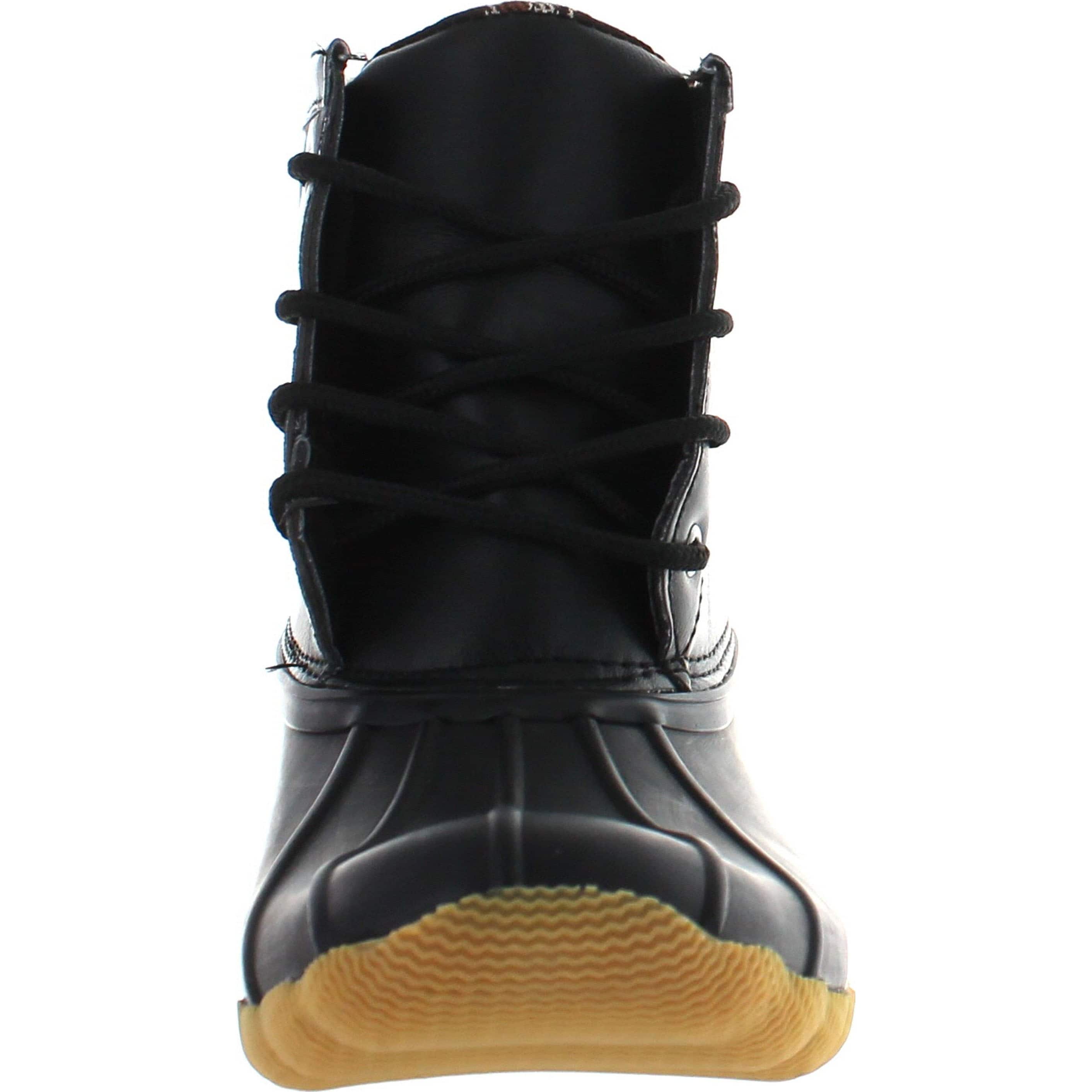 ankle high duck boots