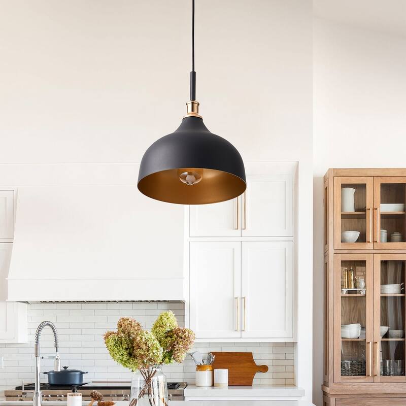 Vintage 1-Light Unique Dome Shape Pendant Lighting Fixture