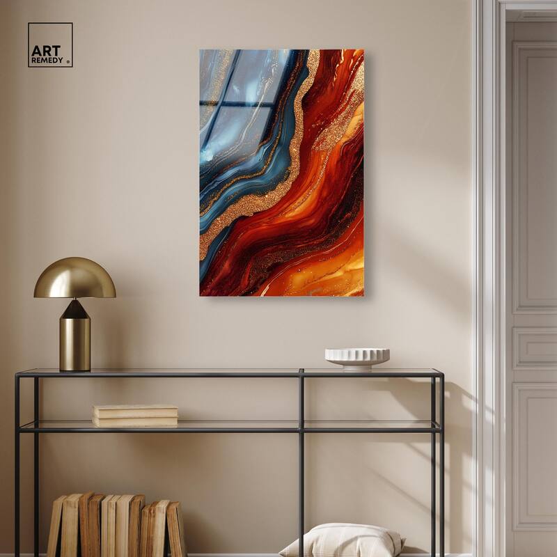 Gilded Galaxy Acrylic by Art Remedy, Ready to Hang