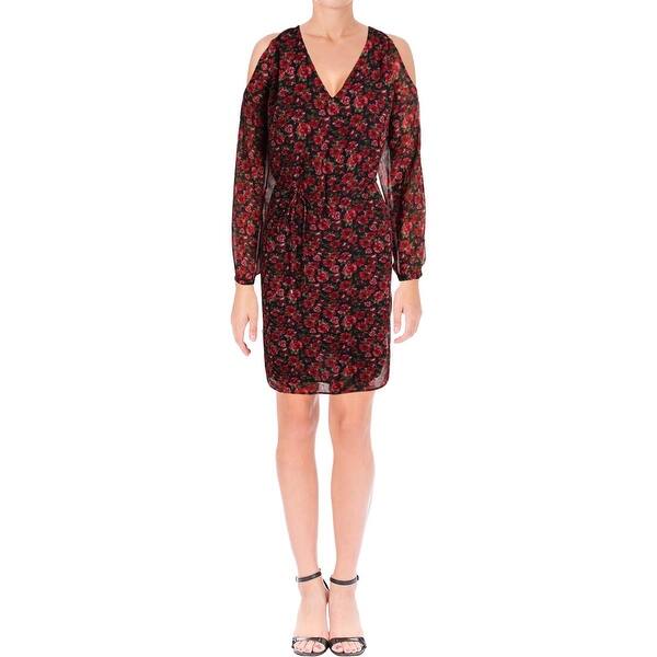Shop Lauren Ralph Lauren Womens Ayunli Casual Dress Cold Shoulder