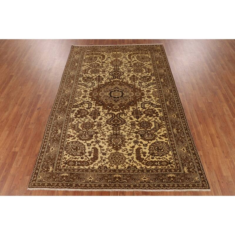 Anatolian Turkish Vintage Area Rug Handmade Wool Carpet - 6'4" X 9'5"