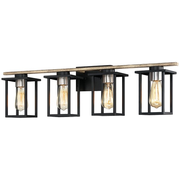 Rustic black vanity lights outlet